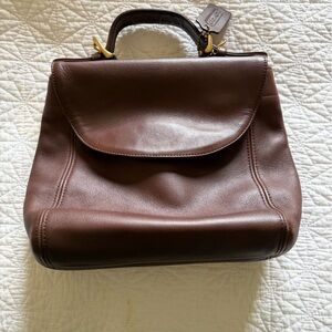 Coach Mahogany Leather Tote/Crossbody Bag